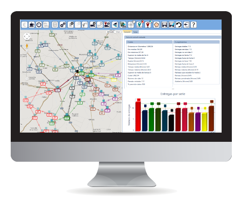 Software de planificación de rutas de transporte